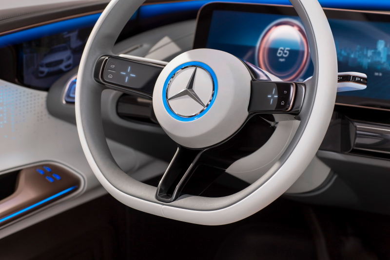 Illustration for article titled The 400 HP Mercedes-Benz EQ Is How Mercedes Will Take Over The World With Electricity